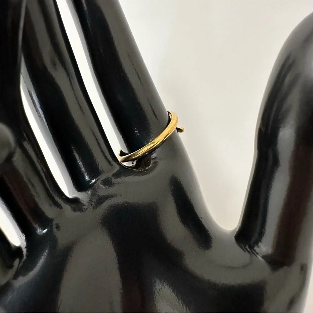 18K Gold Plated Geometric Open Rings